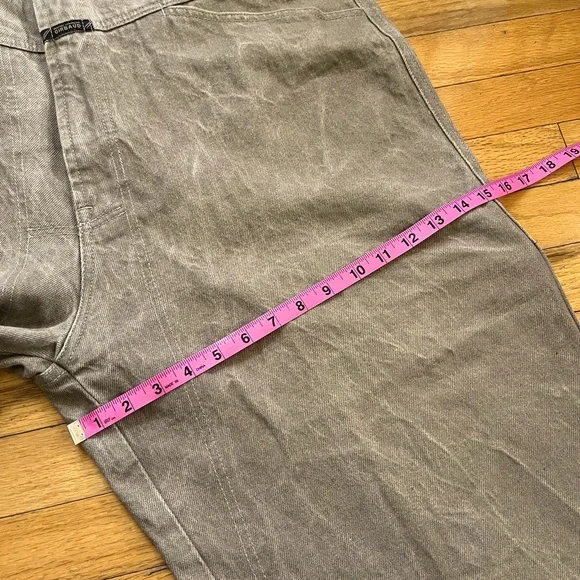 VTG Girbaud Brand X Denim Jeans 42x25 Khaki Tan Y2K Hip-Hop Skater Loose Baggy - Picture 13 of 15